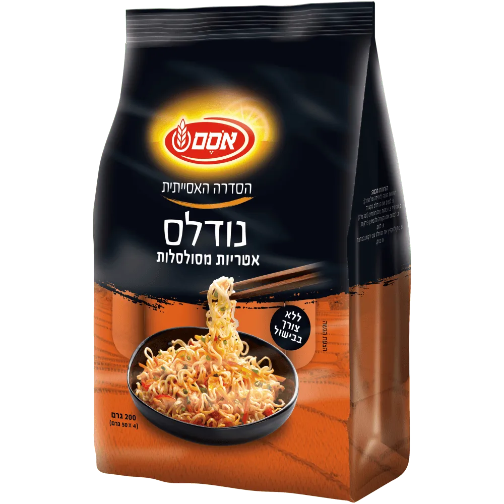 תמונה של אטריות נודלס מסולסלות אסם