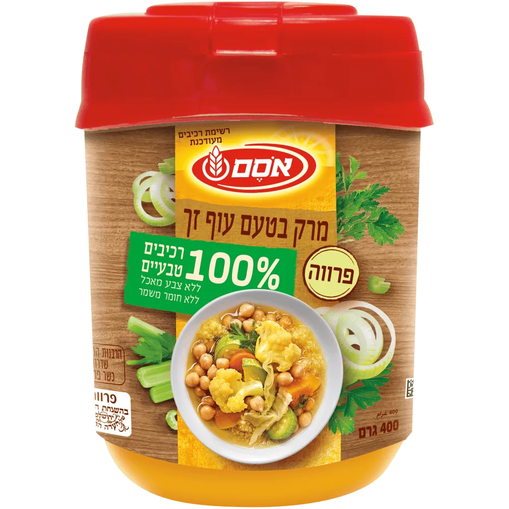 תמונה של מרק עוף זך רכיבים טבעיים אסם