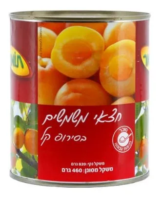 תמונה של משמש חצאים בסירופ קל