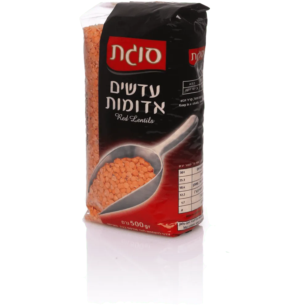 תמונה של עדשים אדומות סוגת