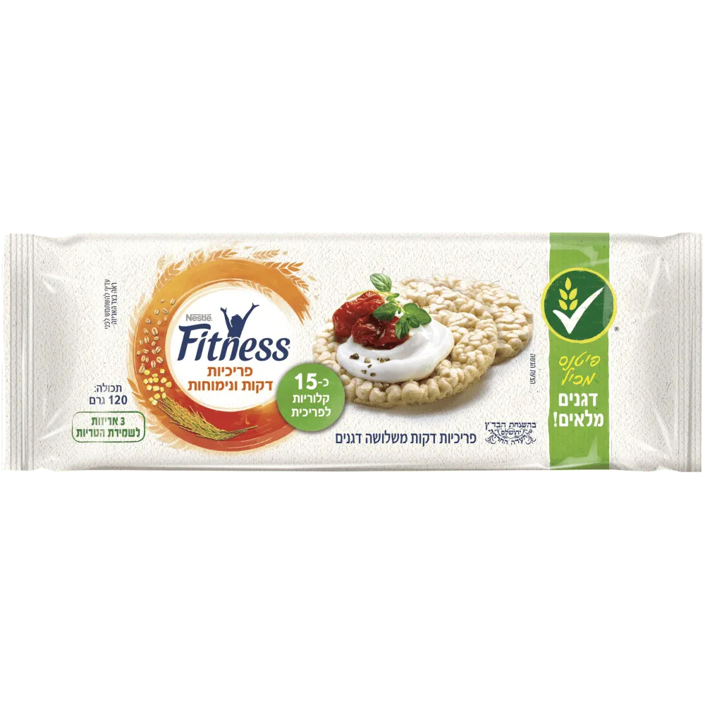 תמונה של פריכיות פיטנס 3 דגנים דקות