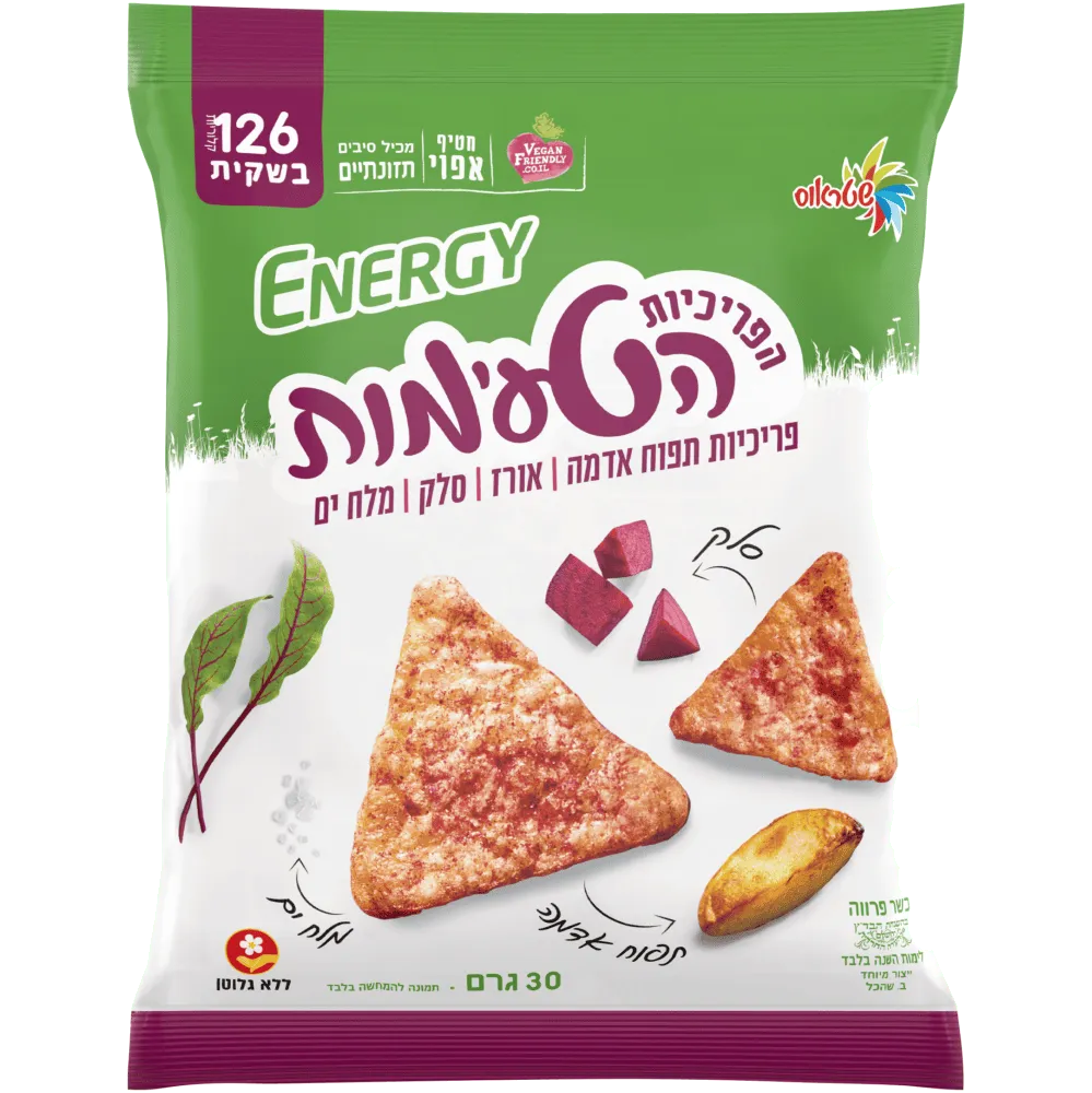 תמונה של פריכיות תפו"א אורז בתיבול סלק ומלח ים 