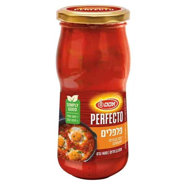 תמונה של רוטב פרפקטו עגבניות ופלפלים אסם