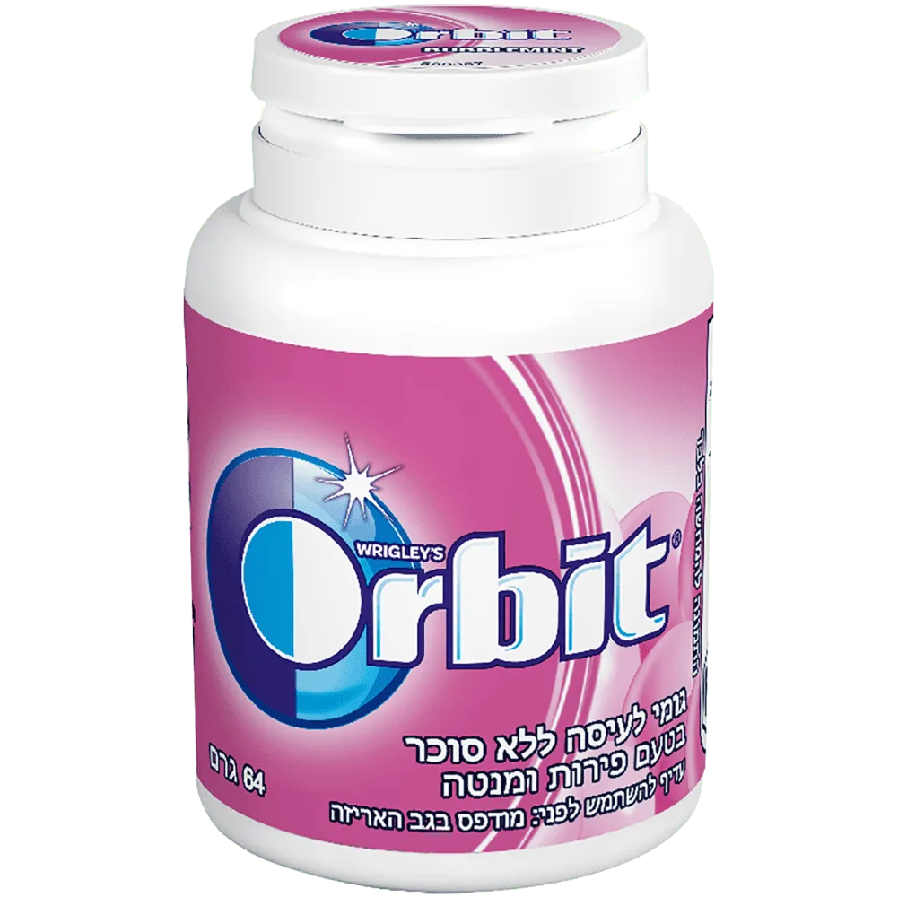 תמונה של אורביט בקבוקון ורוד בבאבל מינט