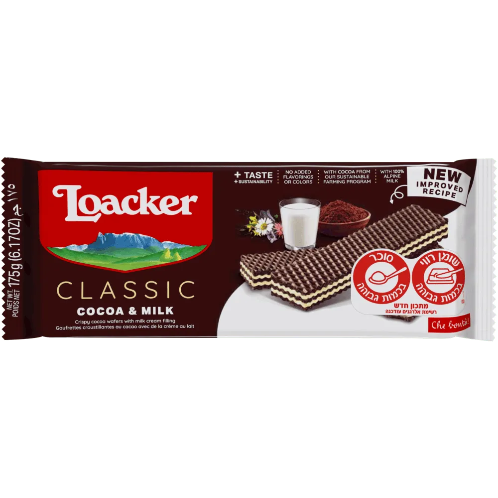 תמונה של וופל לואקר קקאו וקרם חלב