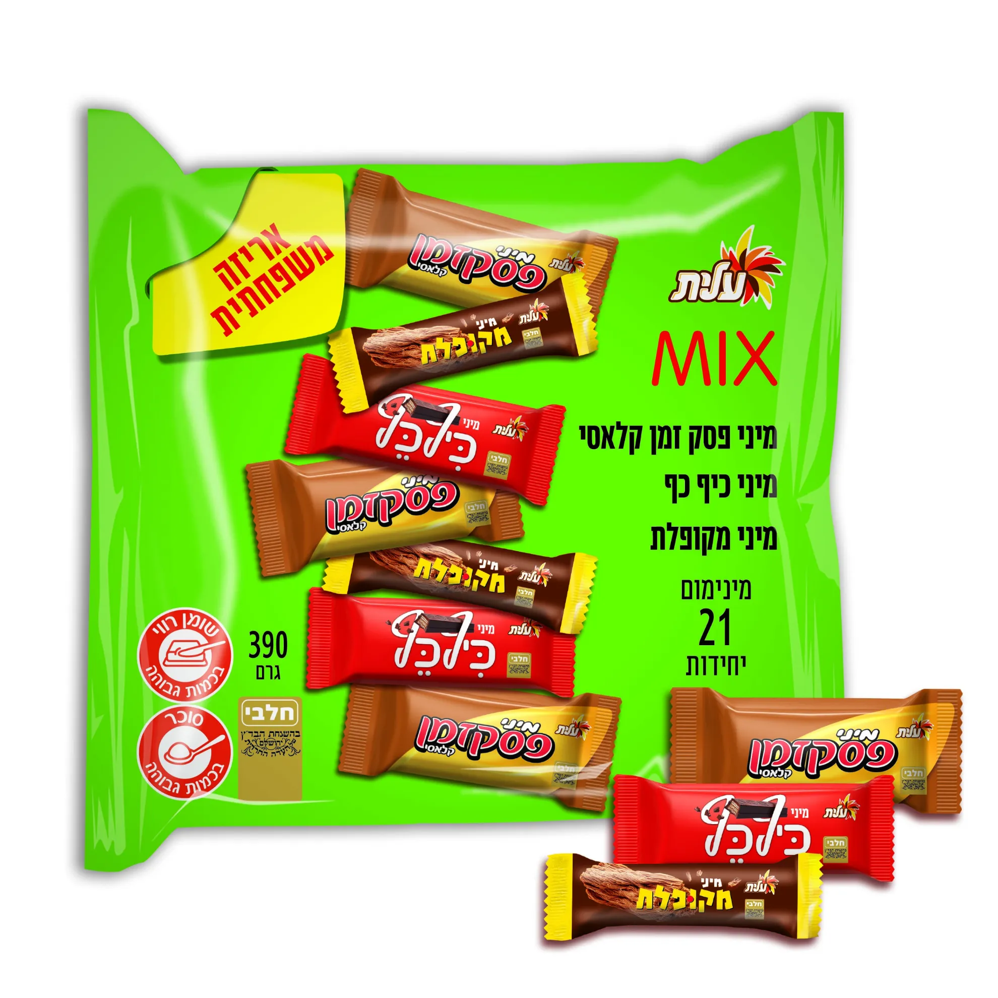 תמונה של מיקס חטיף מיני מעורב שקית מגדים