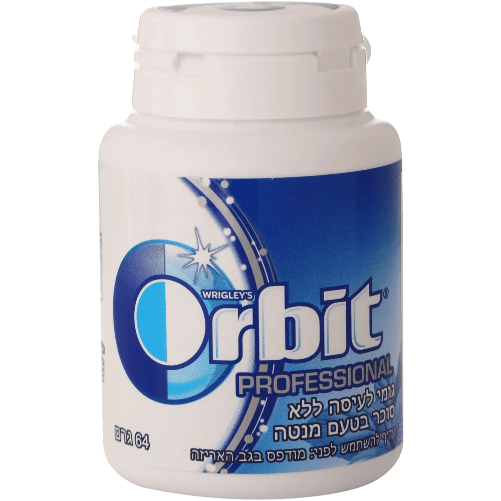 תמונה של מסטיק אורביט פרופשנל פפרמינט בקבוקון