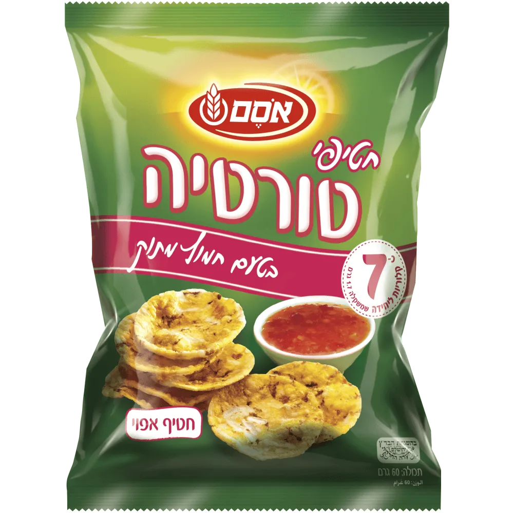 תמונה של קריספי טורטיה תירס חמוץ מתוק אסם