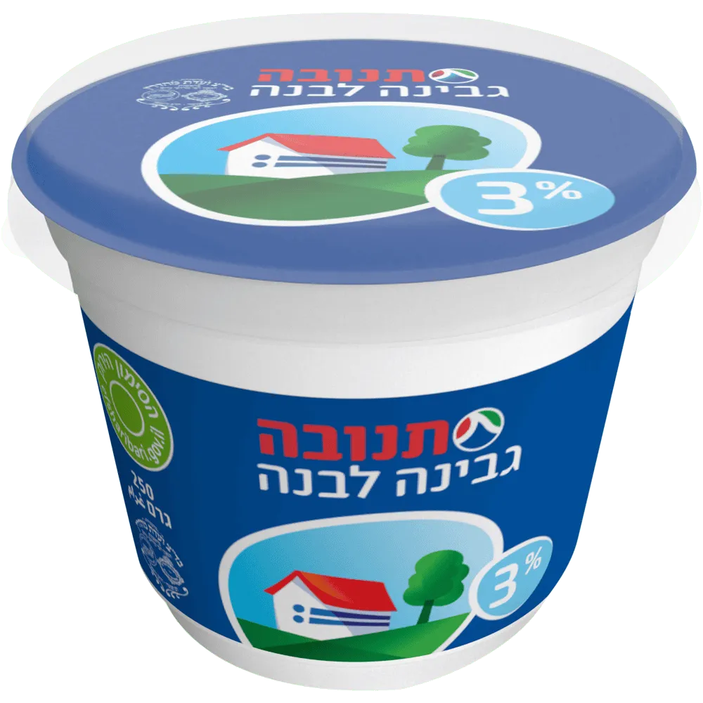 תמונה של גבינה לבנה 3% תנובה מהדרין