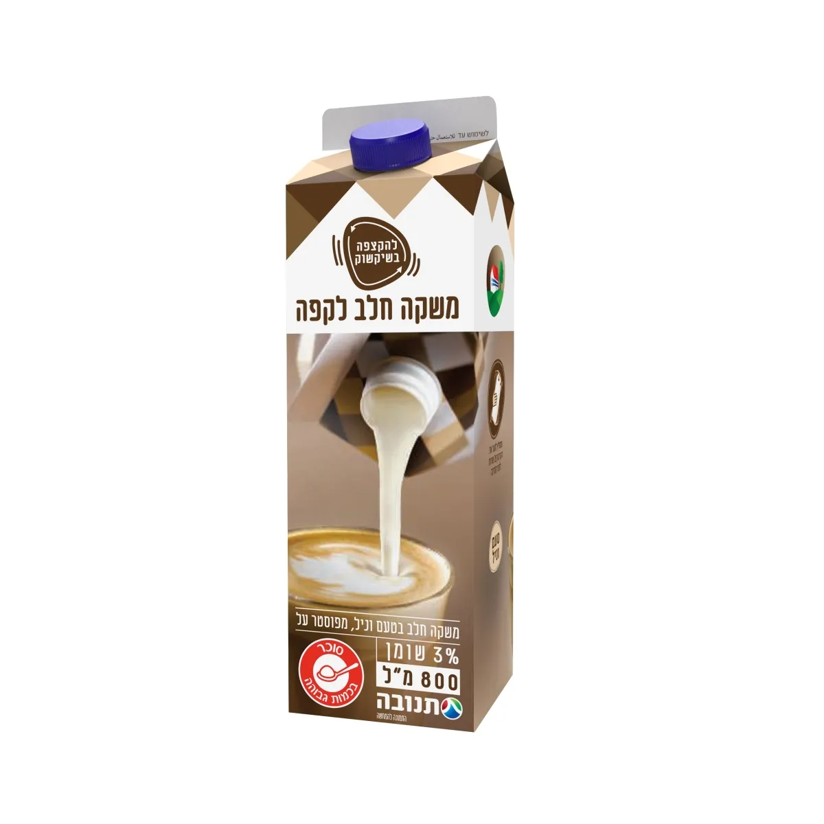 תמונה של חלב פלוס לקפה 3% תנובה