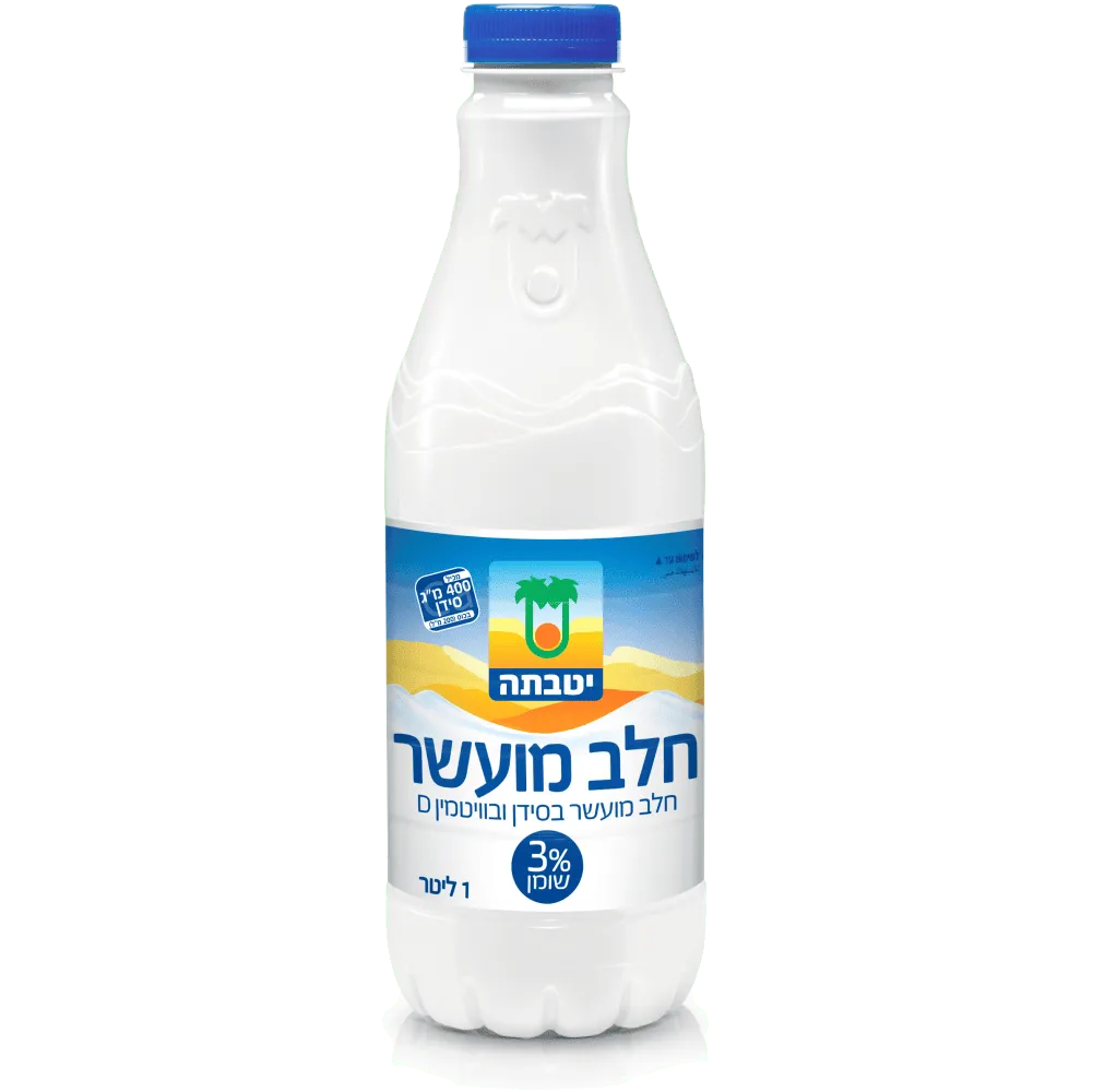 תמונה של יטבתה בקבוק חלב 3% מועשר