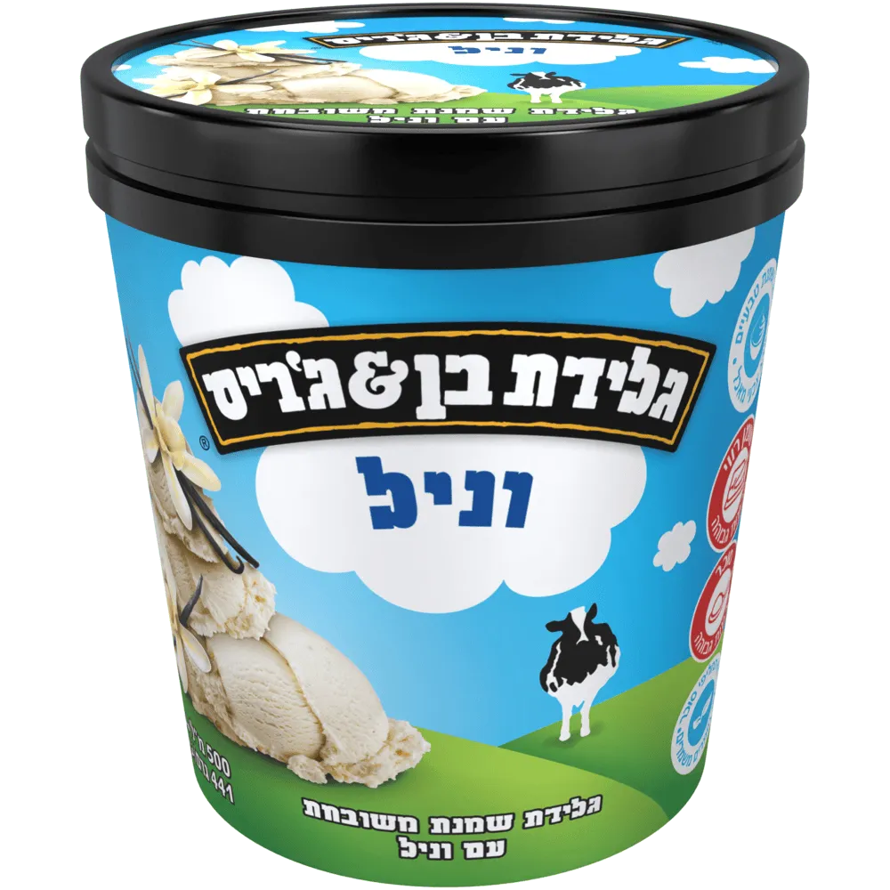 תמונה של גלידה בן אנד גריס וניל צרפתי