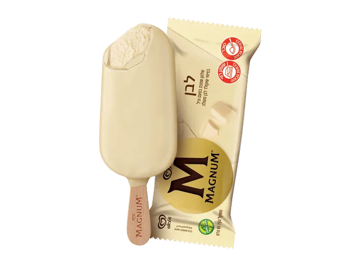 תמונה של גלידה מגנום לבן