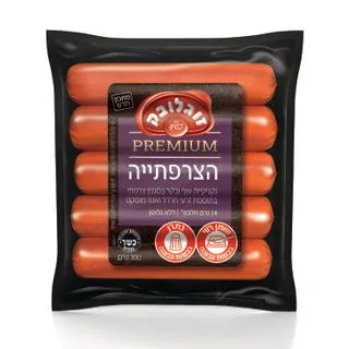 תמונה של נקניקיות עוף ובקר הצרפתיה