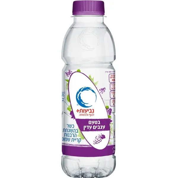 תמונה של נביעות + בטעם ענבים חצי ליטר