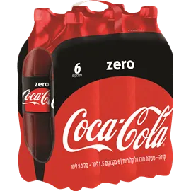 תמונה של שישיית קולה זירו ליטר וחצי