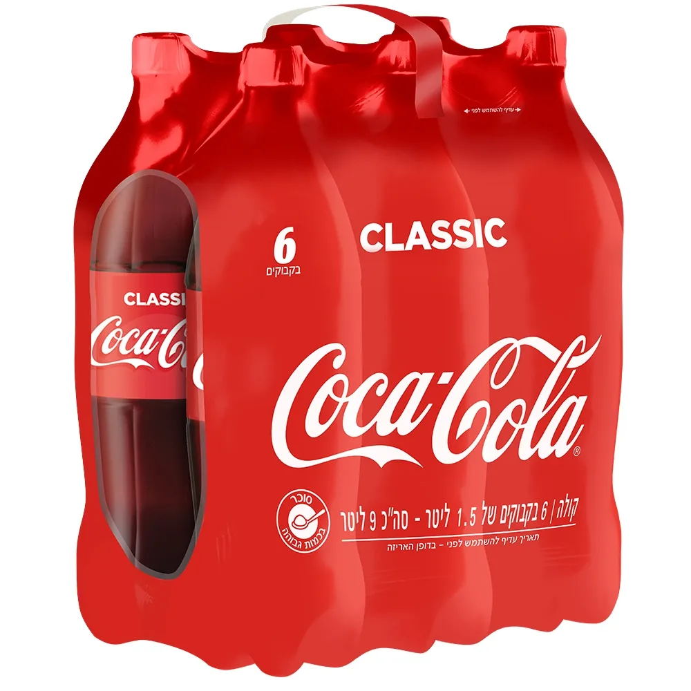 תמונה של שישיית קוקה קולה ליטר וחצי