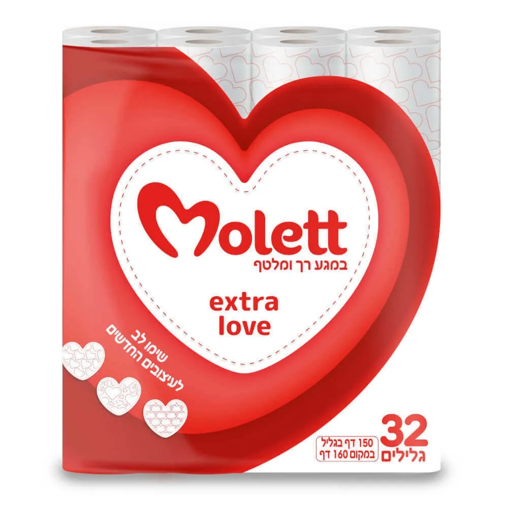 תמונה של נייר טואלט מולט לב 32 גלילים