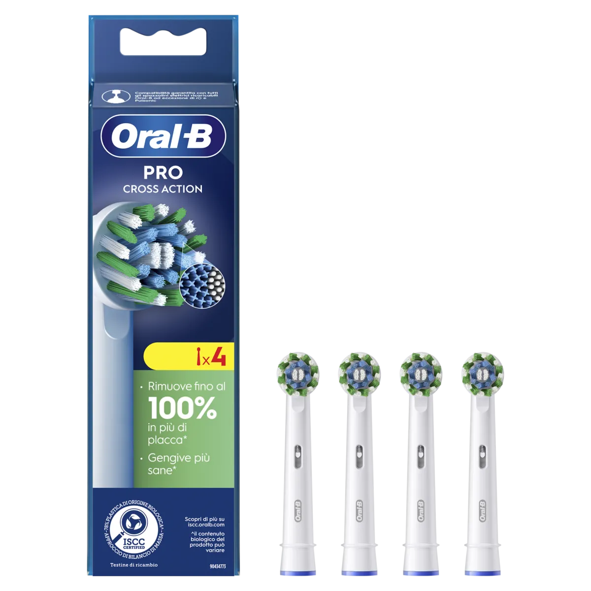 תמונה של 4 ראשי מברשת שיניים חשמלית