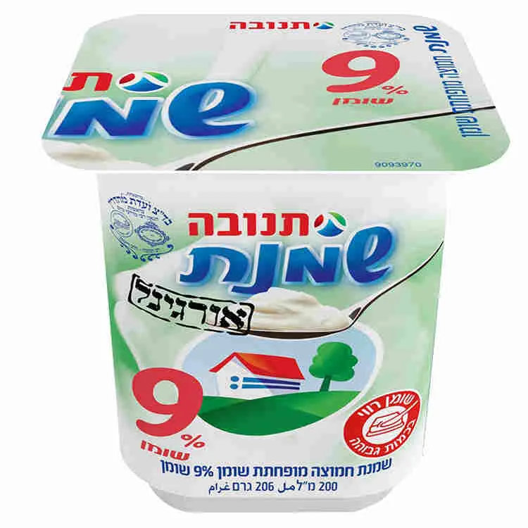 שמנת חמוצה 9% תנובה