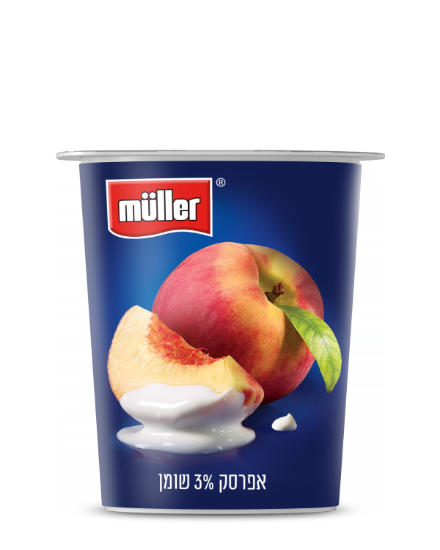 מולר יוגורט אפרסק 3% שומן