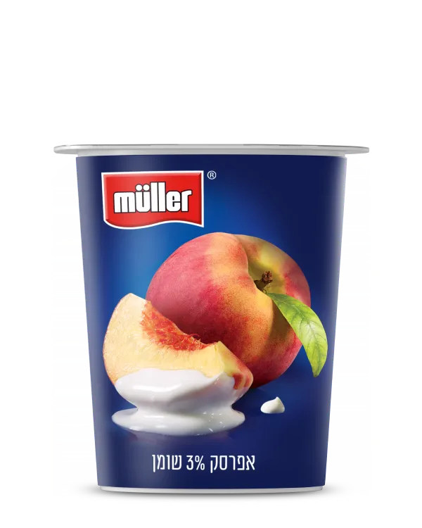 מולר יוגורט אפרסק 3% שומן