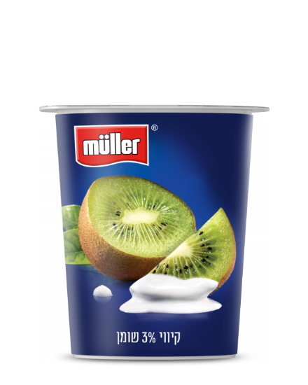 מולר יוגורט קיווי 3% שומן