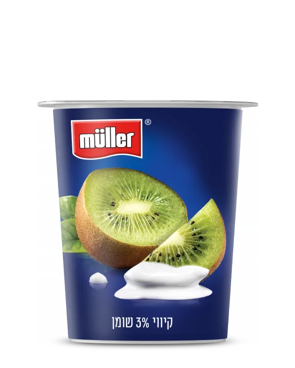 מולר יוגורט קיווי 3% שומן