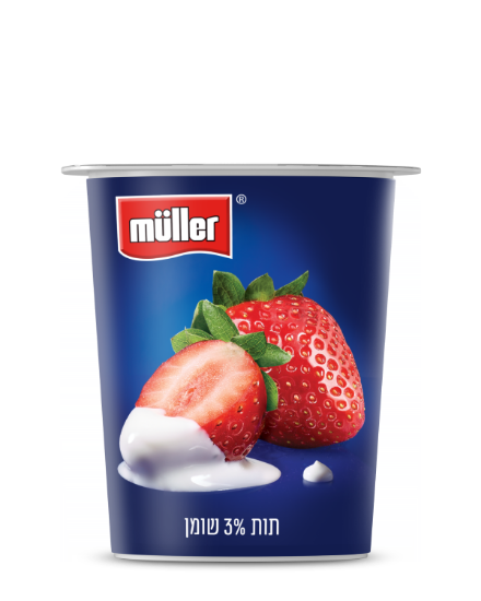 מולר יוגורט תות 3% שומן
