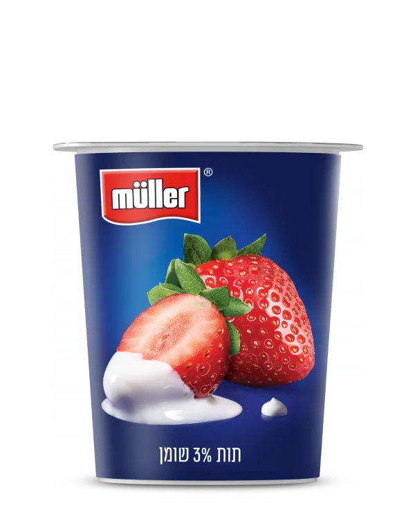 מולר יוגורט תות 3% שומן