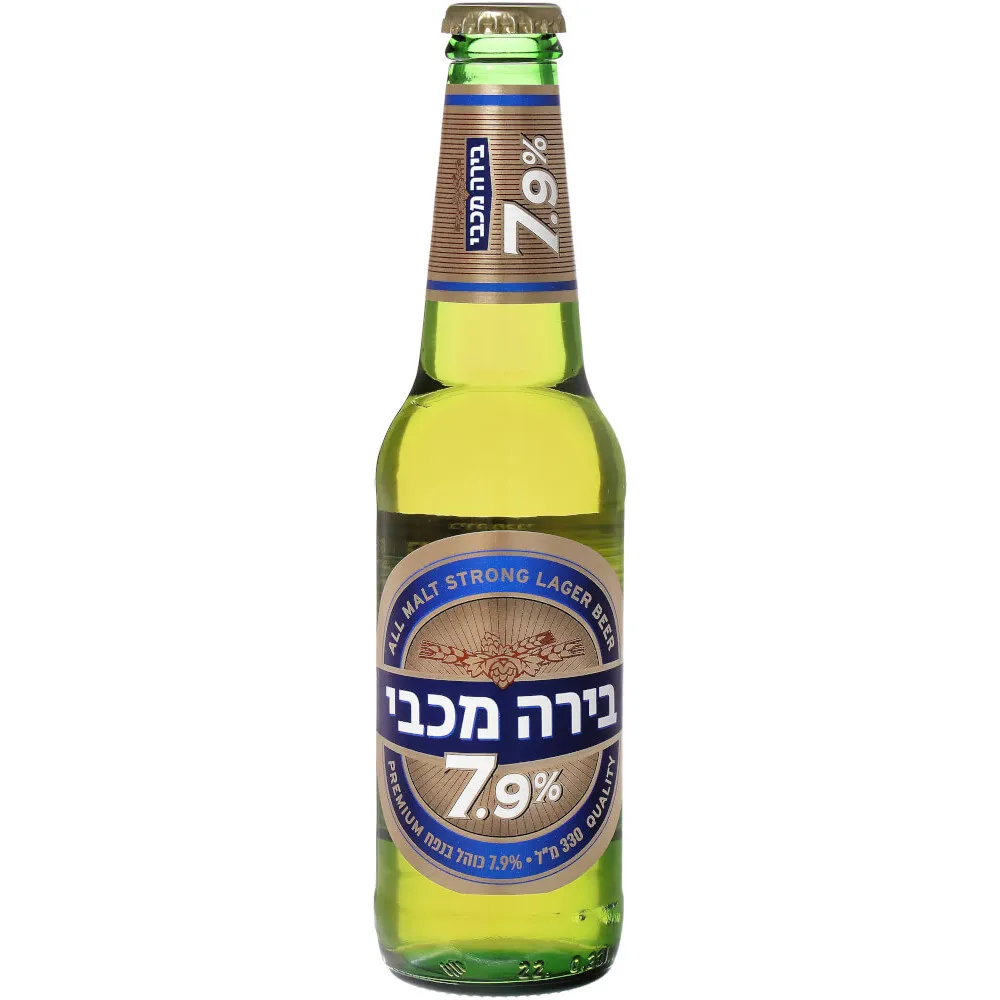 בירה מכבי 7.9% 500 מ"ל