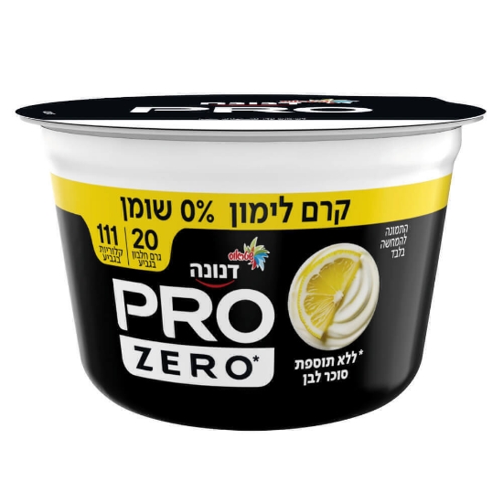 דנונה פרו קרם לימון 0% שומן 20 גרם חלבון