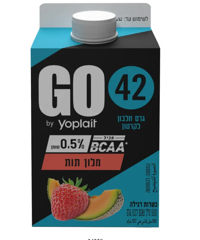 משקה יוגורט גו 0.5% בטעם מלון תות מועשר בחלבון 500 מל