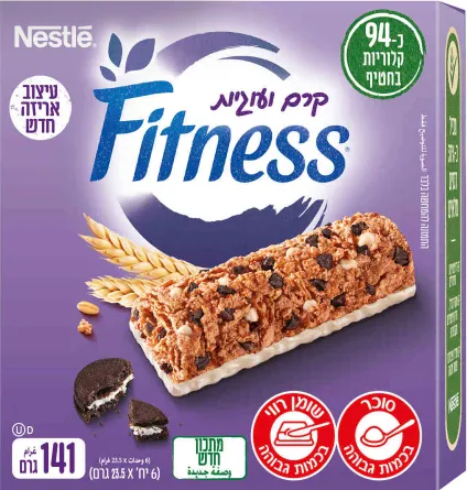 חטיף דגנים פיטנס קרם עוגיות