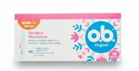 O.B. טמפונים ללא מוליך הגנה אמינה סופר