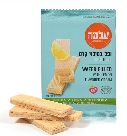 ופל במילוי קרם בטעם לימון